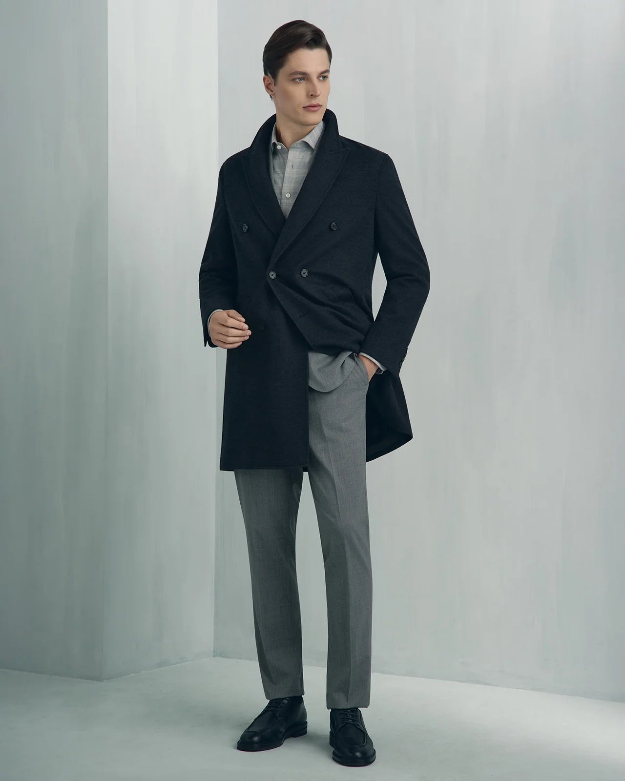 Palermo Wool Overcoat - Palermo Wool Overcoat Charcoal