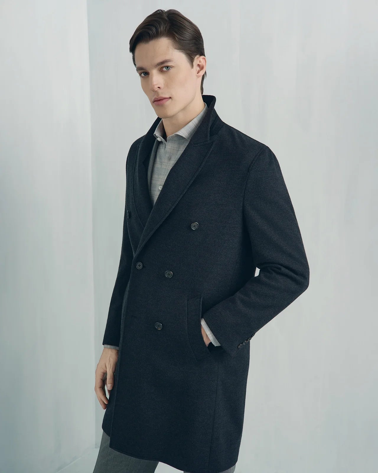 Palermo Wool Overcoat - Palermo Wool Overcoat Charcoal