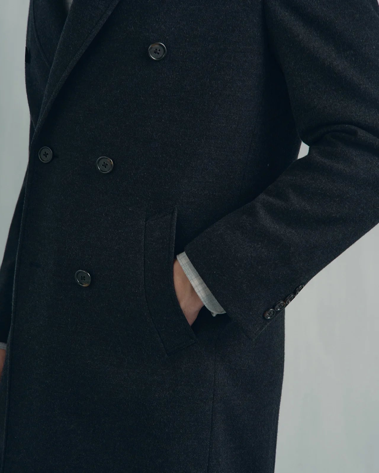 Palermo Wool Overcoat - Palermo Wool Overcoat Charcoal