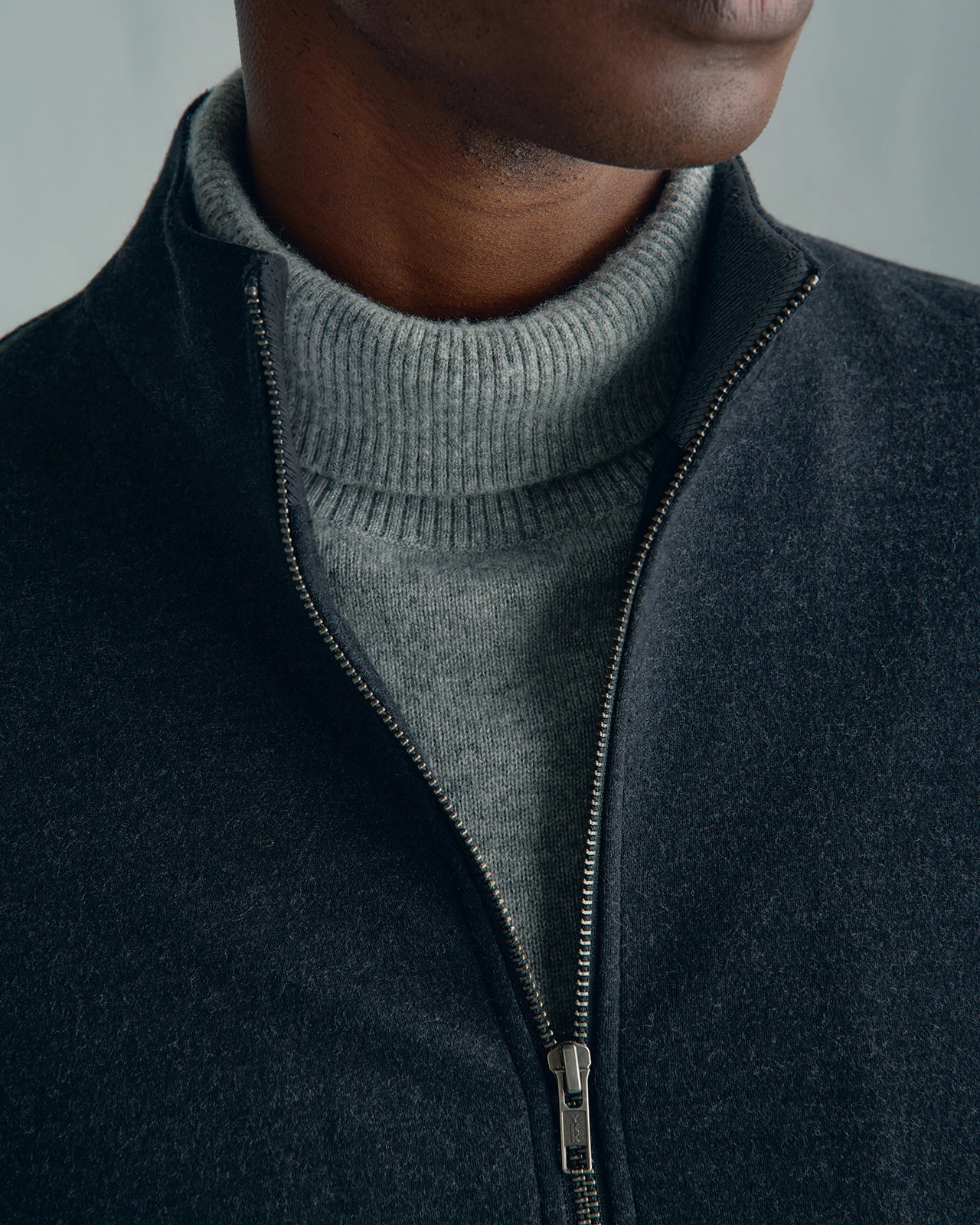 Kingston Wool Bomber Jacket - Kingston Wool Bomber Jacket Charcoal