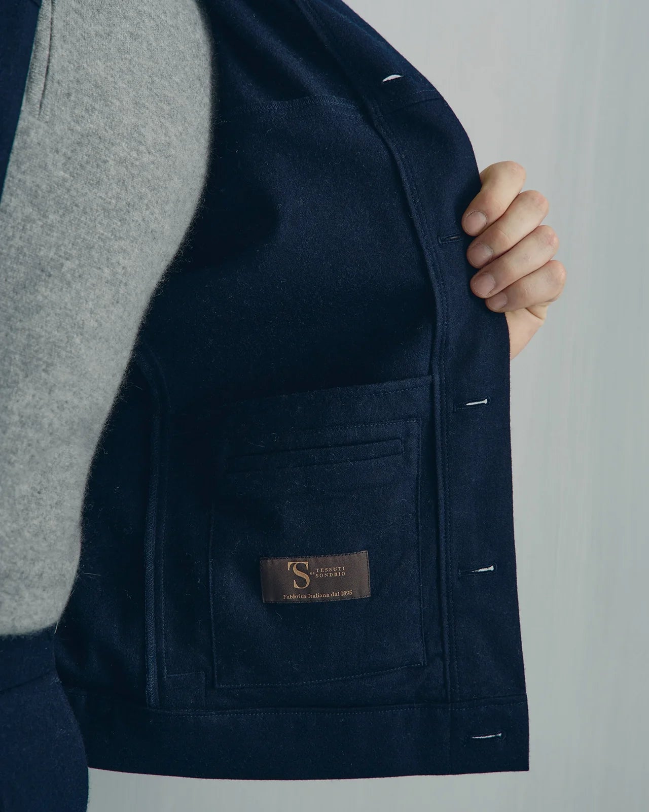 Vaughan Wool Cashmere Jacket - Vaughan Wool Cashmere Jacket Navy