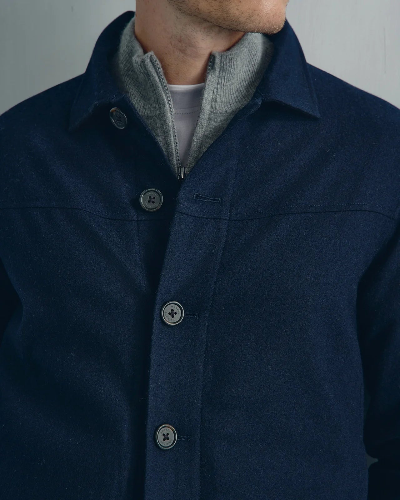 Vaughan Wool Cashmere Jacket - Vaughan Wool Cashmere Jacket Navy