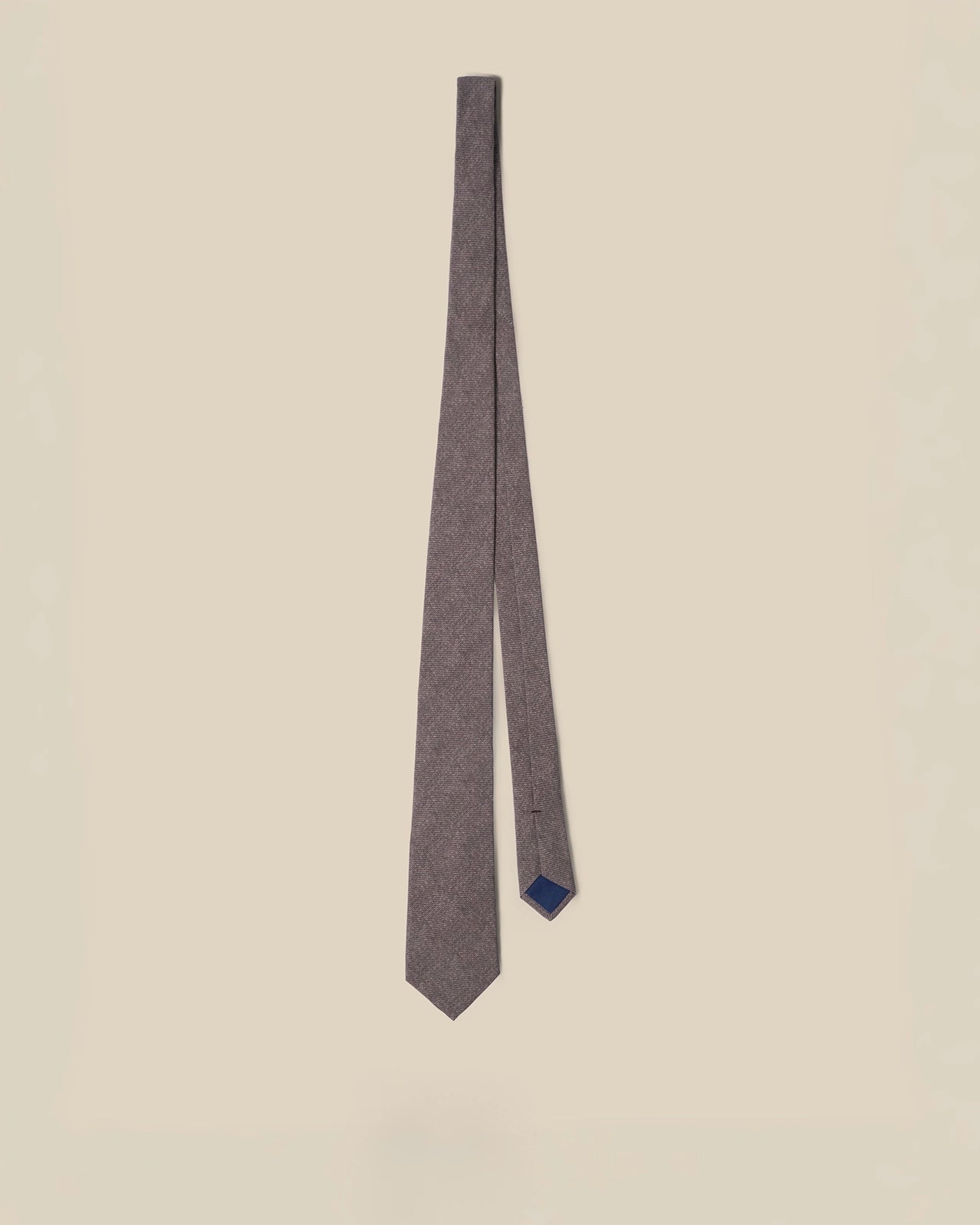 Silk Tie - Silk Tie Brown Texture Print