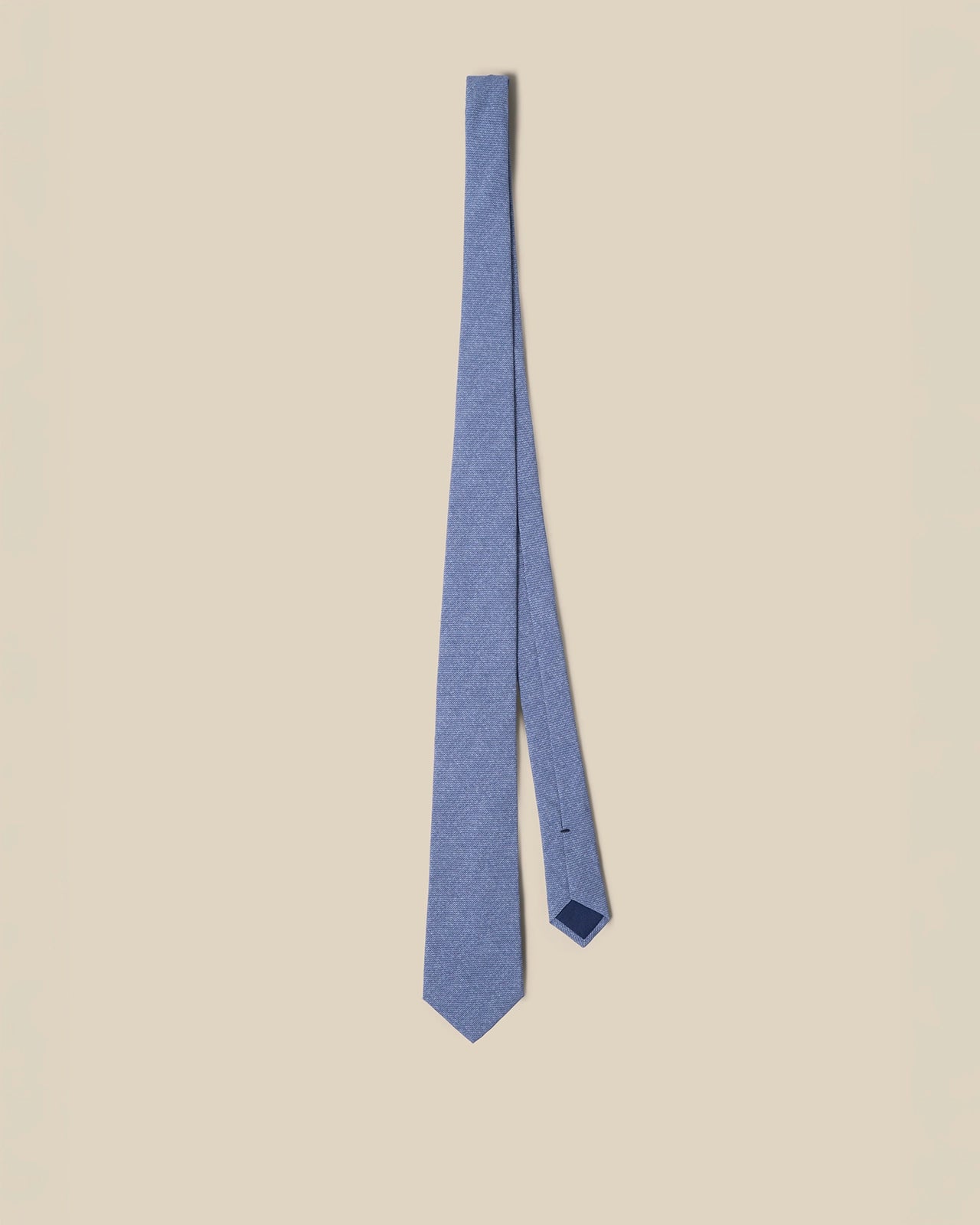 Silk Tie - Silk Tie Blue Texture Print