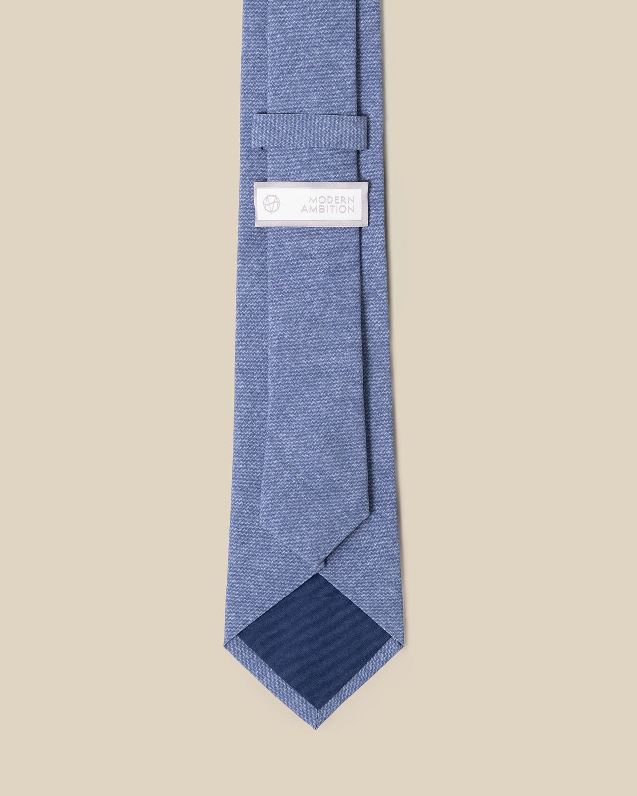 Silk Tie - Silk Tie Blue Texture Print