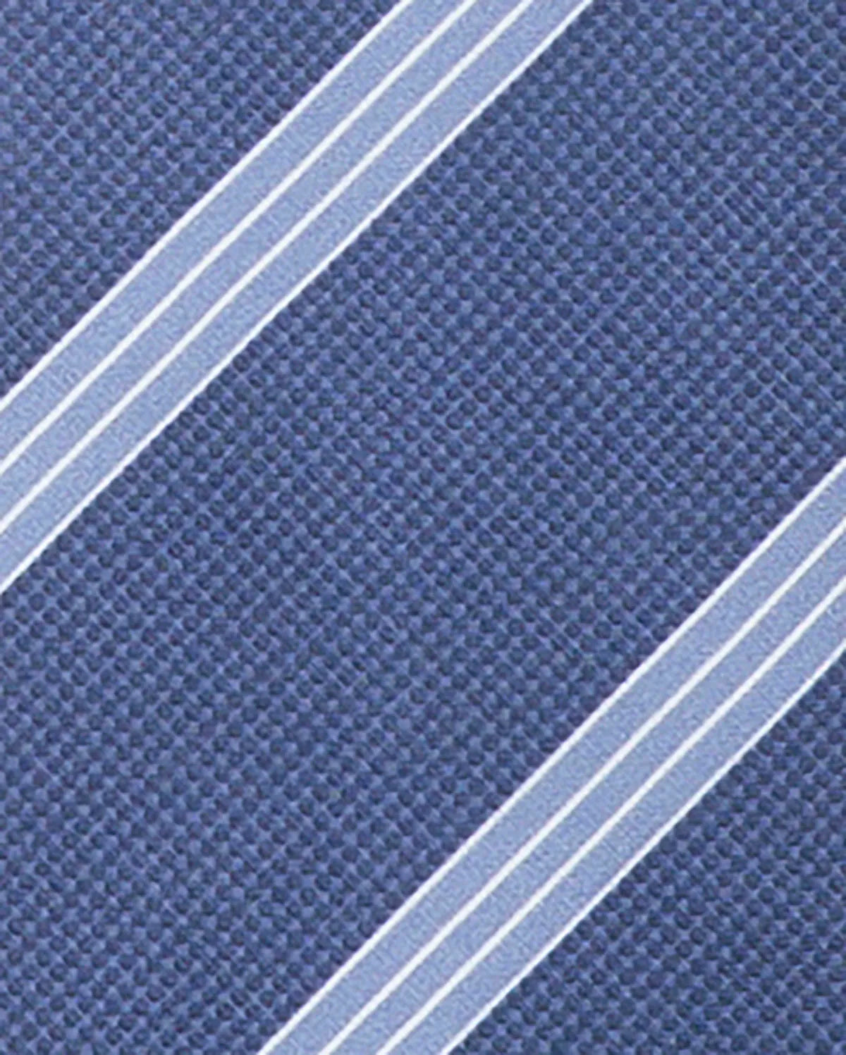 Silk Tie - Silk Tie Blue Bar Stripe